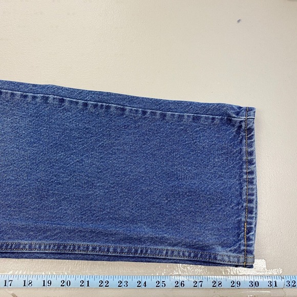 Levis 505 Regular Fit Mens 40x30 Straight Leg Jeans Blue Medium Wash 505 0216 - Picture 13 of 16